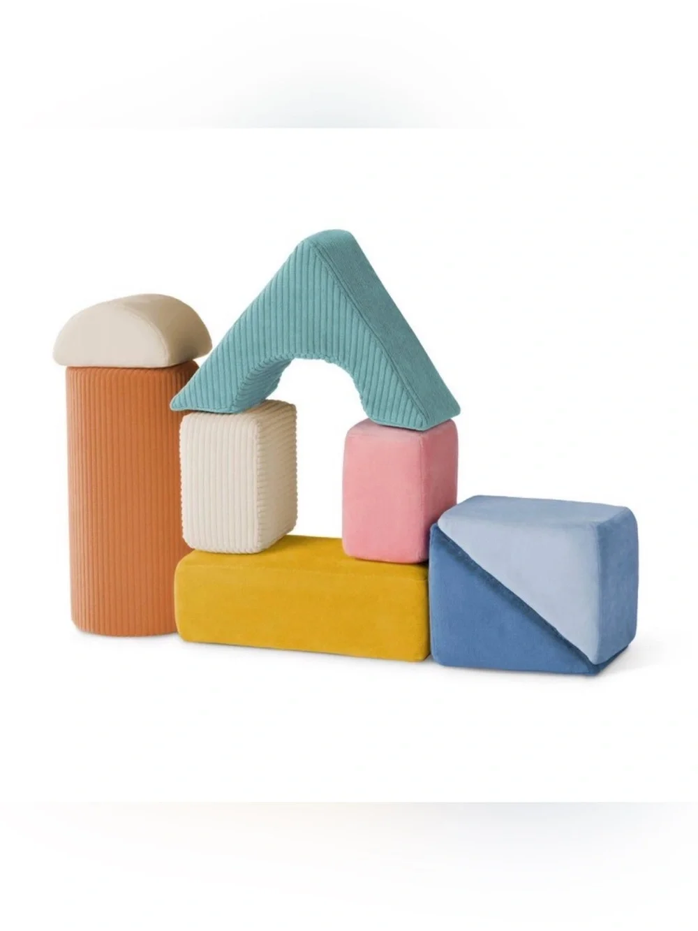 B. Toys Tumble-y Towers Soft Sensory Baby Blocks for Stacking